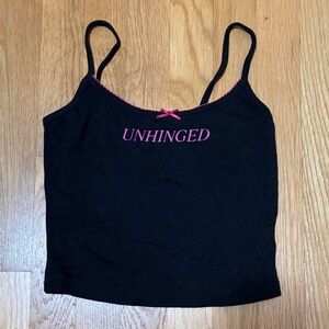 Women’s S Garage “unhinged” cropped camisole top